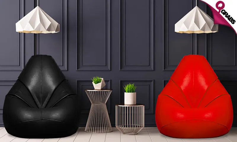 Large Leatherette Bean Bag!